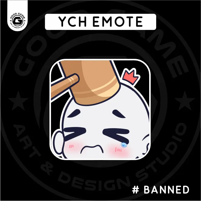 YCH “Banned” Emote Base –