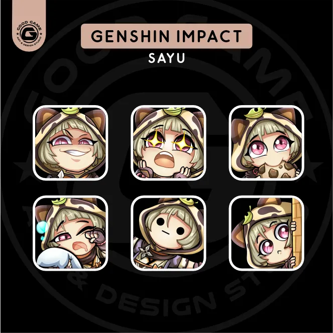 Genshin Impact – Sayu ( Deluxe Emote Set )