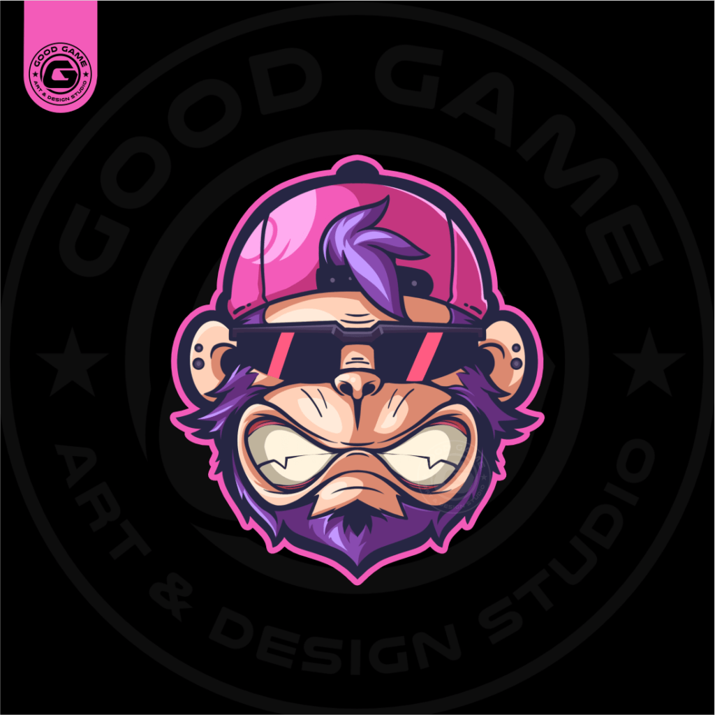 Hype Monkey ( 1 of 1 Pre-Deigned Mascot Logo )