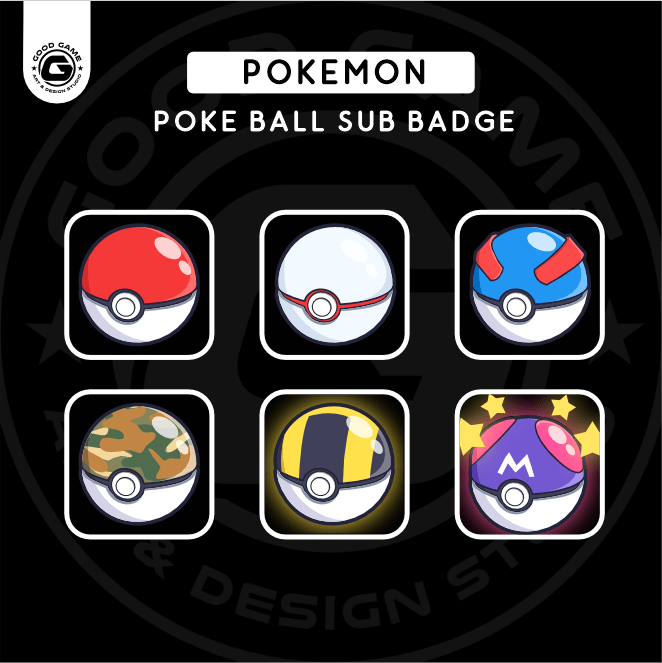 Pokémon – Pokeball ( Sub Badge Set )