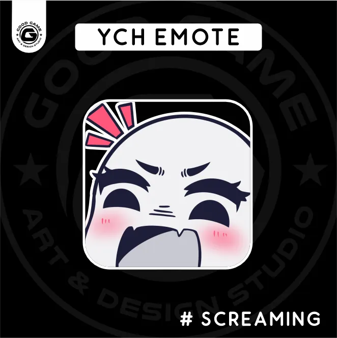 YCH “Screaming” Emote Base –