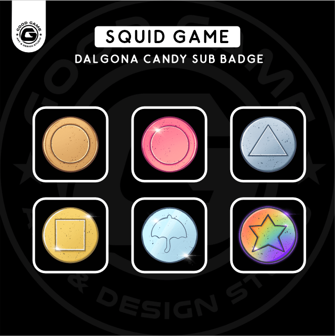 Squid Games – Dalagon Candy ( Sub Badge Set )