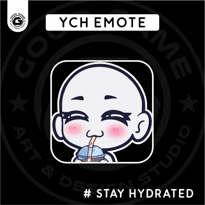 YCH “Sip the Tea” Emote Base –